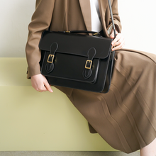 Load image into Gallery viewer, Classic Convertible Leather Backpack School Bag Satchel Briefcase Handbag
