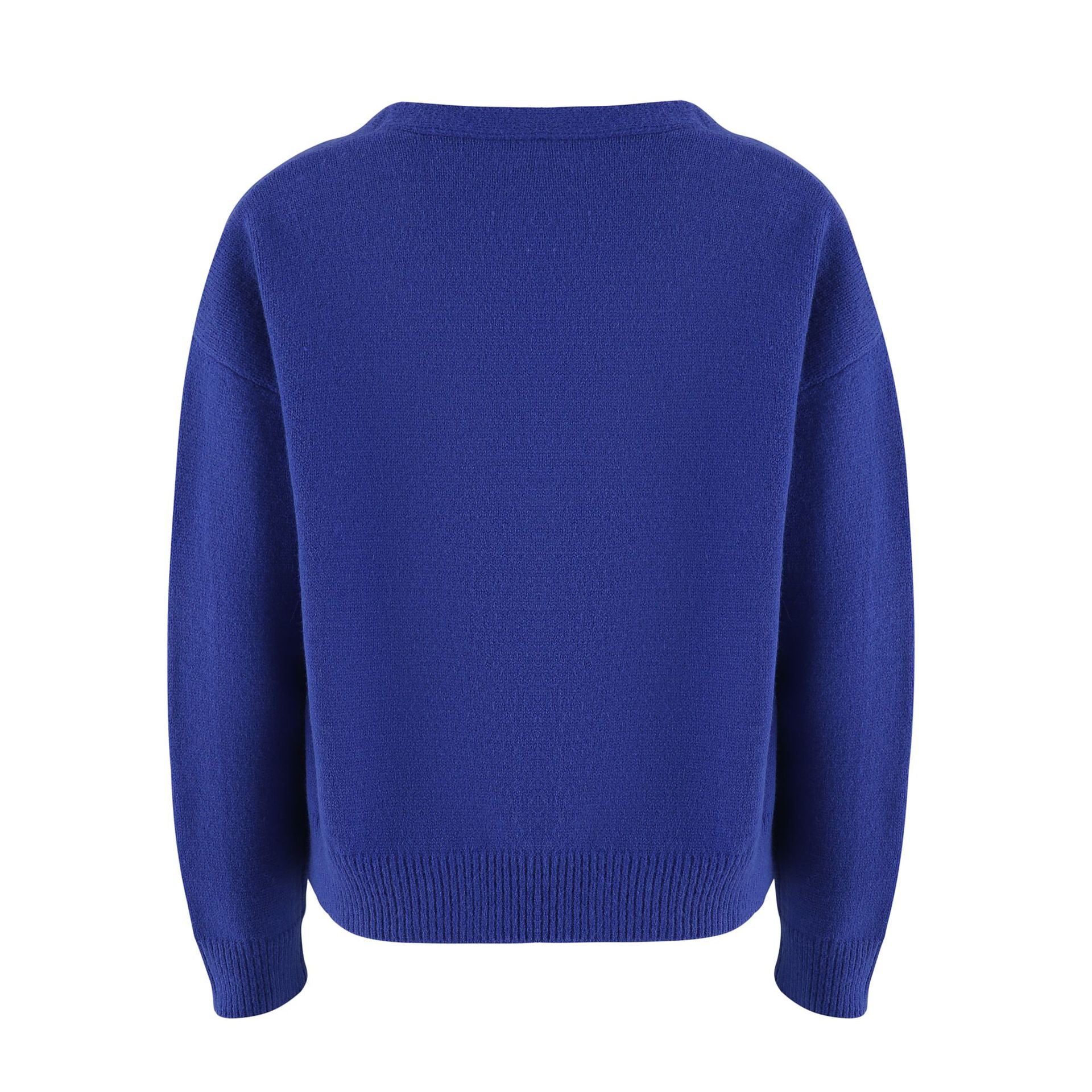 Button Up Daisy Embroidery V-neck Sweater Cardigan