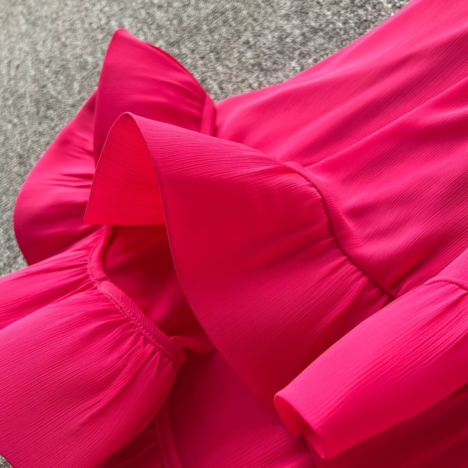 Elegant Bell Sleeves Loose Midi Dress