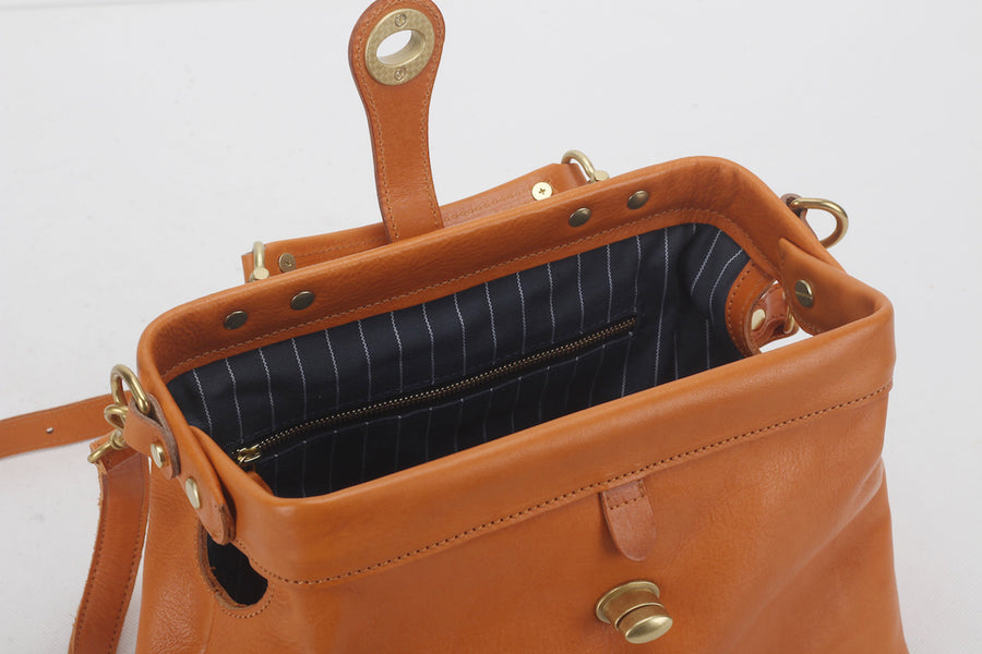 Large Full Grain Leather Doctor Bag