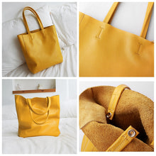 Load image into Gallery viewer, Handmade Leather Tote Bag Large Capacity Shoulder Handbag

