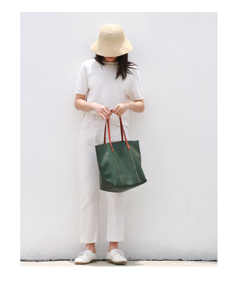 Full Grain Leather Women's Tote Bag