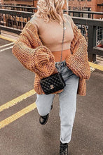 Load image into Gallery viewer, Chunky Oversized Cable Knit Baggy Sleeve Cardigan
