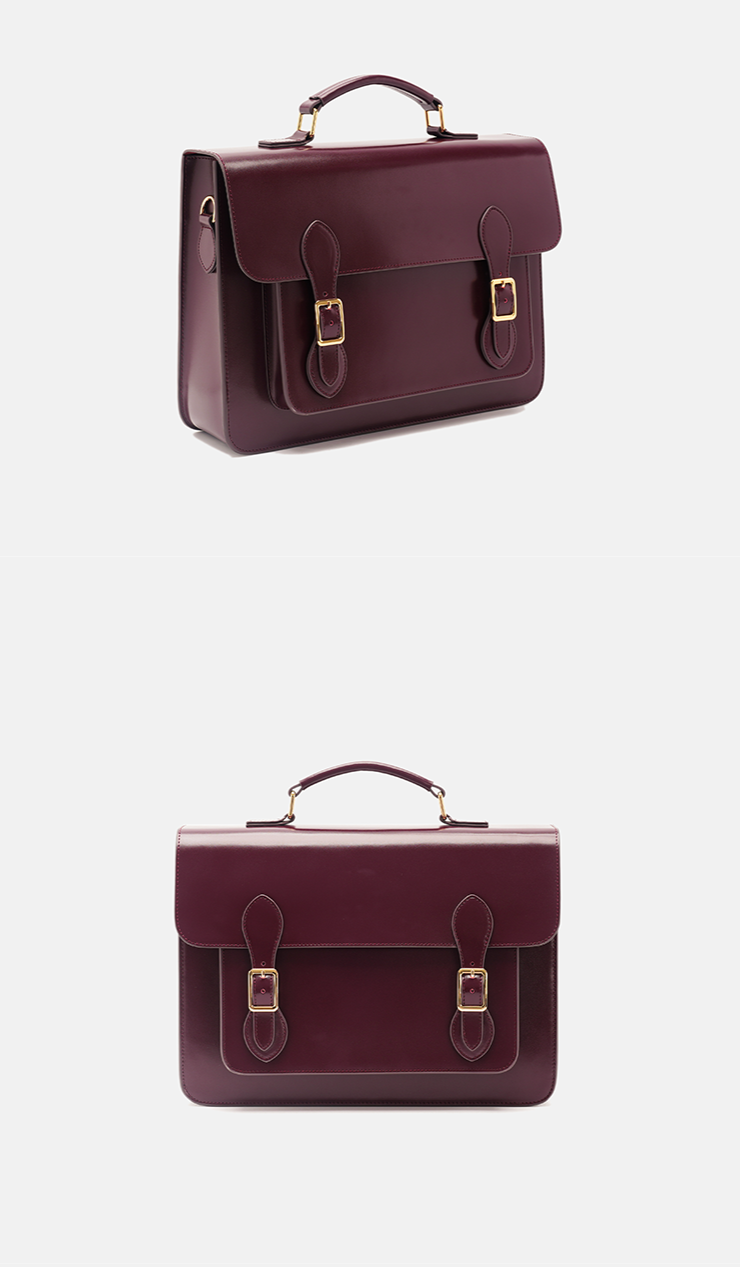 Classic Convertible Leather Backpack School Bag Satchel Briefcase Handbag