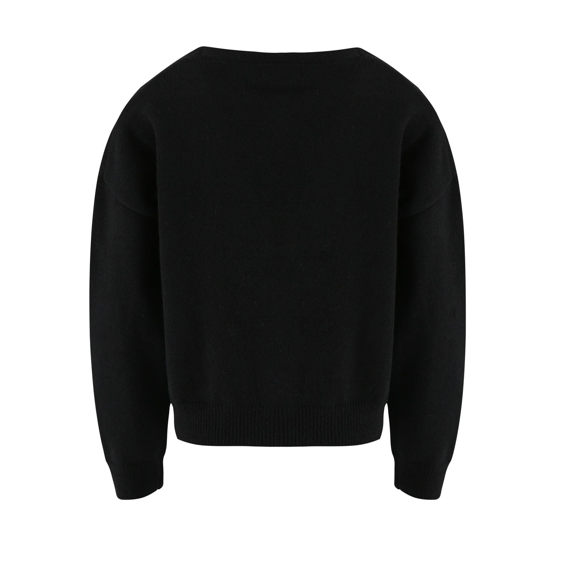 Button Up Daisy Embroidery V-neck Sweater Cardigan