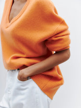 Load image into Gallery viewer, V Neck Long Sleeve Loose Knit Sweater
