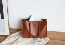 Load image into Gallery viewer, Large Leather Tote Bag Women&#39;s Shoulder Bag Briefcase

