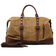 Load image into Gallery viewer, Waxed Canvas Duffel Bag Carry-on Bag
