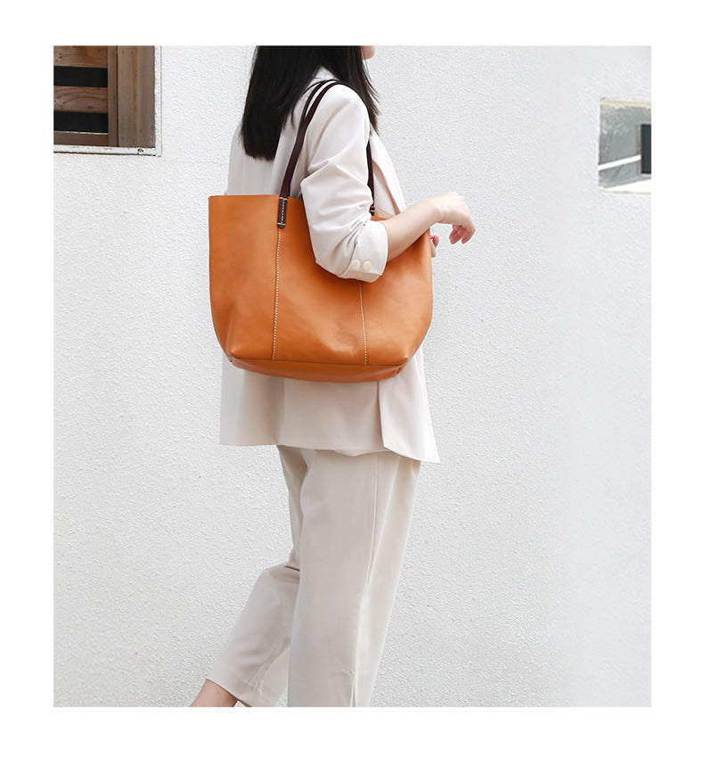 Full Grain Leather Women's Tote Bag