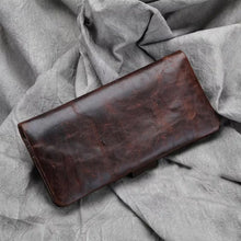 Load image into Gallery viewer, Retro Full Grain Leather Long Purse/Wallet
