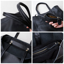Load image into Gallery viewer, Simple Leather Handbag Full Grain Leather Best Tote Bag For Ladies
