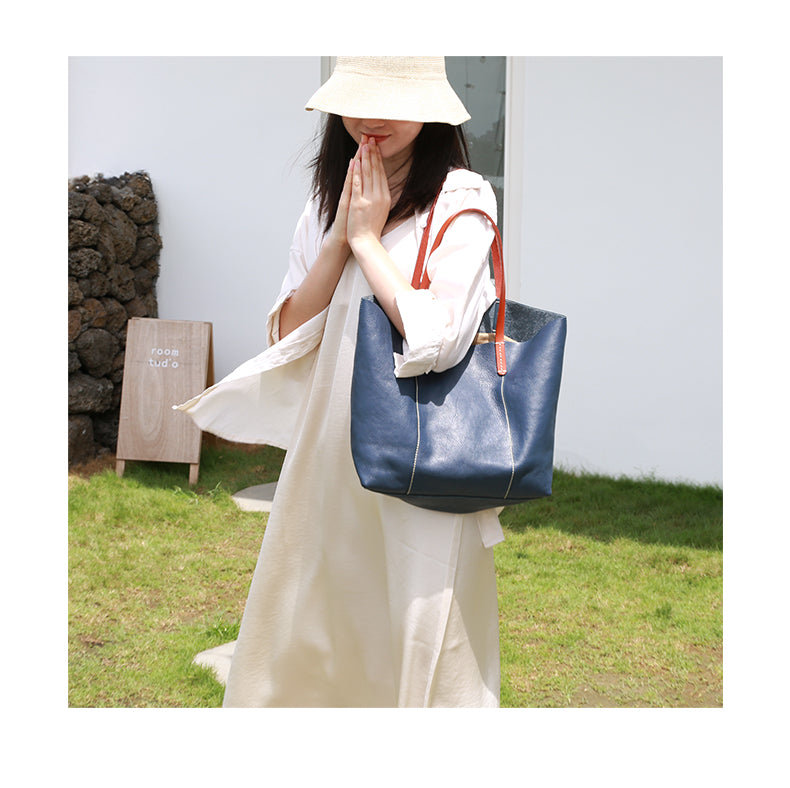 Full Grain Leather Women's Tote Bag