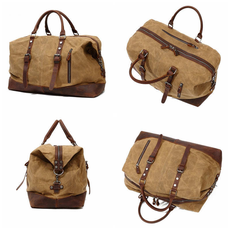 Waxed Canvas Duffel Bag Carry-on Bag