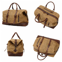 Load image into Gallery viewer, Waxed Canvas Duffel Bag Carry-on Bag
