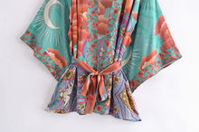Load image into Gallery viewer, Boho Moon Light Kimono Robe Beach Cover up
