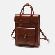 Load image into Gallery viewer, Large Laptop Briefcase Leather Backpack
