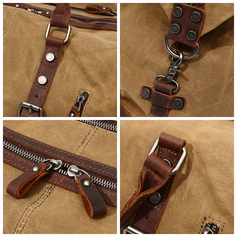 Waxed Canvas Duffel Bag Carry-on Bag