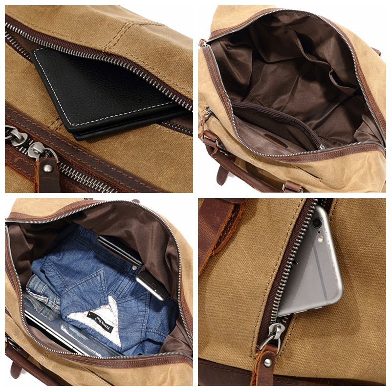 Waxed Canvas Duffel Bag Carry-on Bag