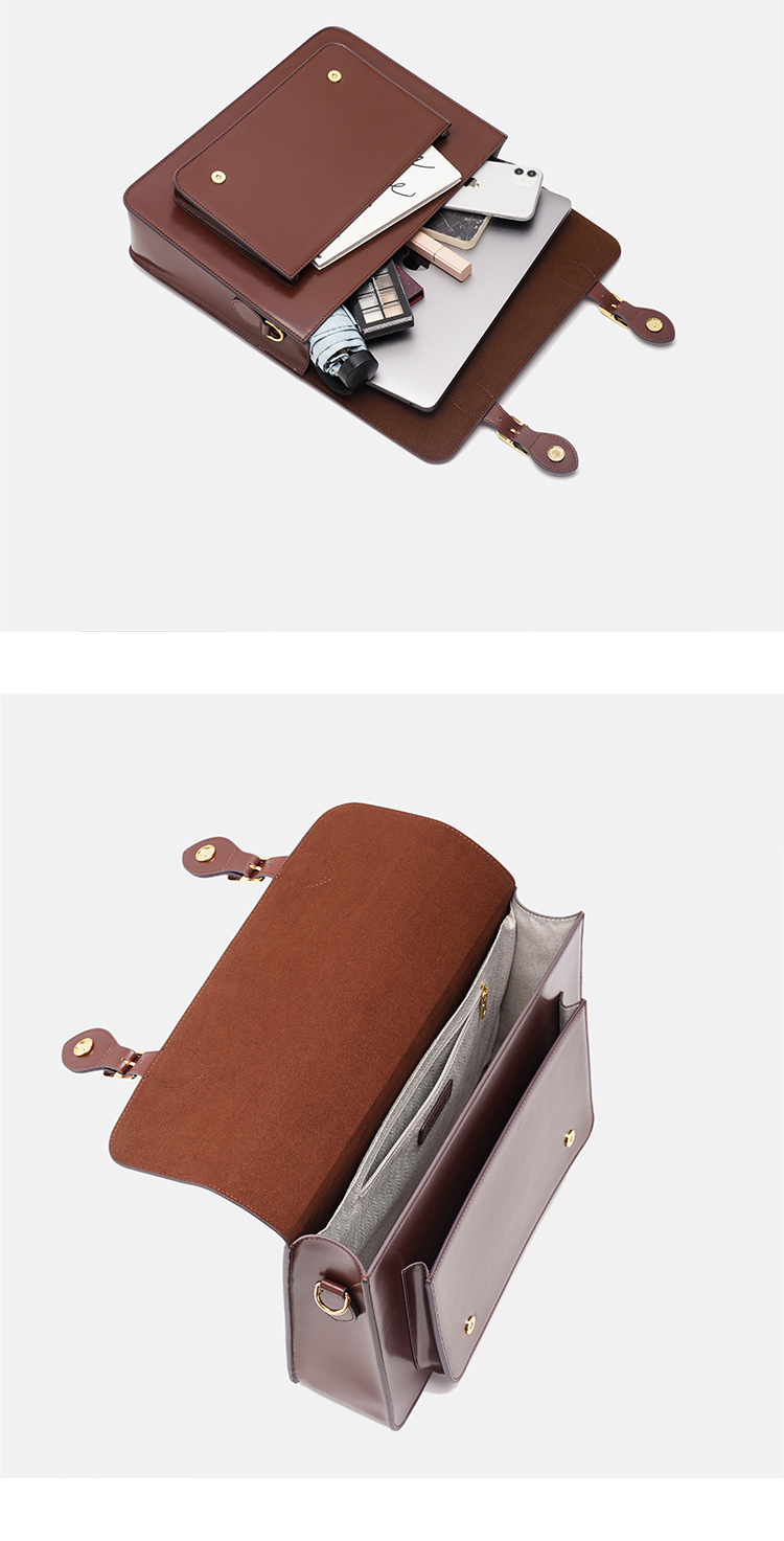 Classic Convertible Leather Backpack School Bag Satchel Briefcase Handbag