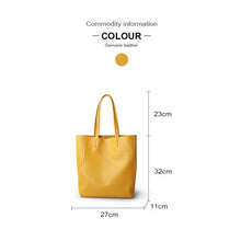 Load image into Gallery viewer, Handmade Leather Tote Bag Large Capacity Shoulder Handbag
