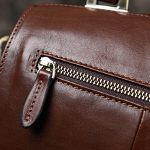 Load image into Gallery viewer, Small Leather Bag Doctor Bag Handbag Purse for Women
