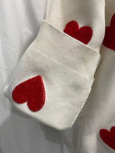 Load image into Gallery viewer, Cute Hearts Pullover Sweater Soft Cozy Loose Casual Warm Sweater

