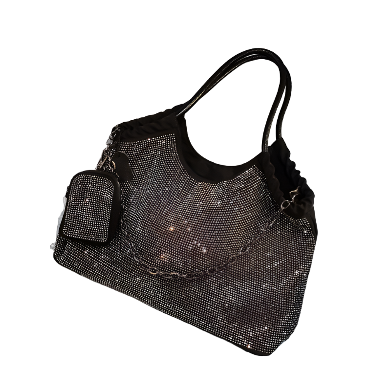 Bling Sparkling Crystals Rhinestone Evening Bag Tote