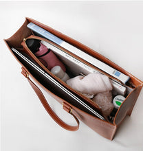 Load image into Gallery viewer, Large Leather Tote Bag Women&#39;s Shoulder Bag Briefcase
