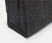 Load image into Gallery viewer, Black Canvas Folded Backpack Laptop Bag for Women
