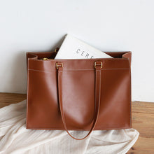 Load image into Gallery viewer, Large Leather Tote Bag Women&#39;s Shoulder Bag Briefcase
