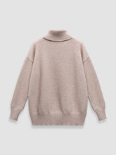 Load image into Gallery viewer, Thickened knitted sweater Loose turtleneck Pullover
