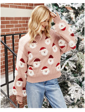 Load image into Gallery viewer, Christmas Santa Claus Pattern Pullover Sweaters Funny Ugly Christmas Sweater
