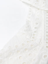 Load image into Gallery viewer, Off Shoulder High Waist Hollow Out Lace Midi Dress
