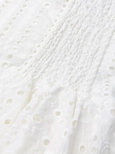 Load image into Gallery viewer, Off Shoulder High Waist Hollow Out Lace Midi Dress
