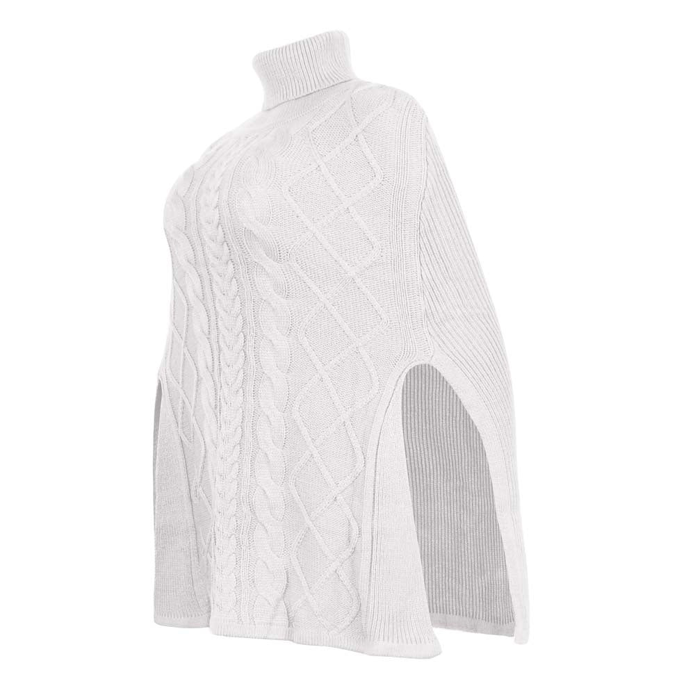 Casual Loose Solid Color Turtleneck Sweater