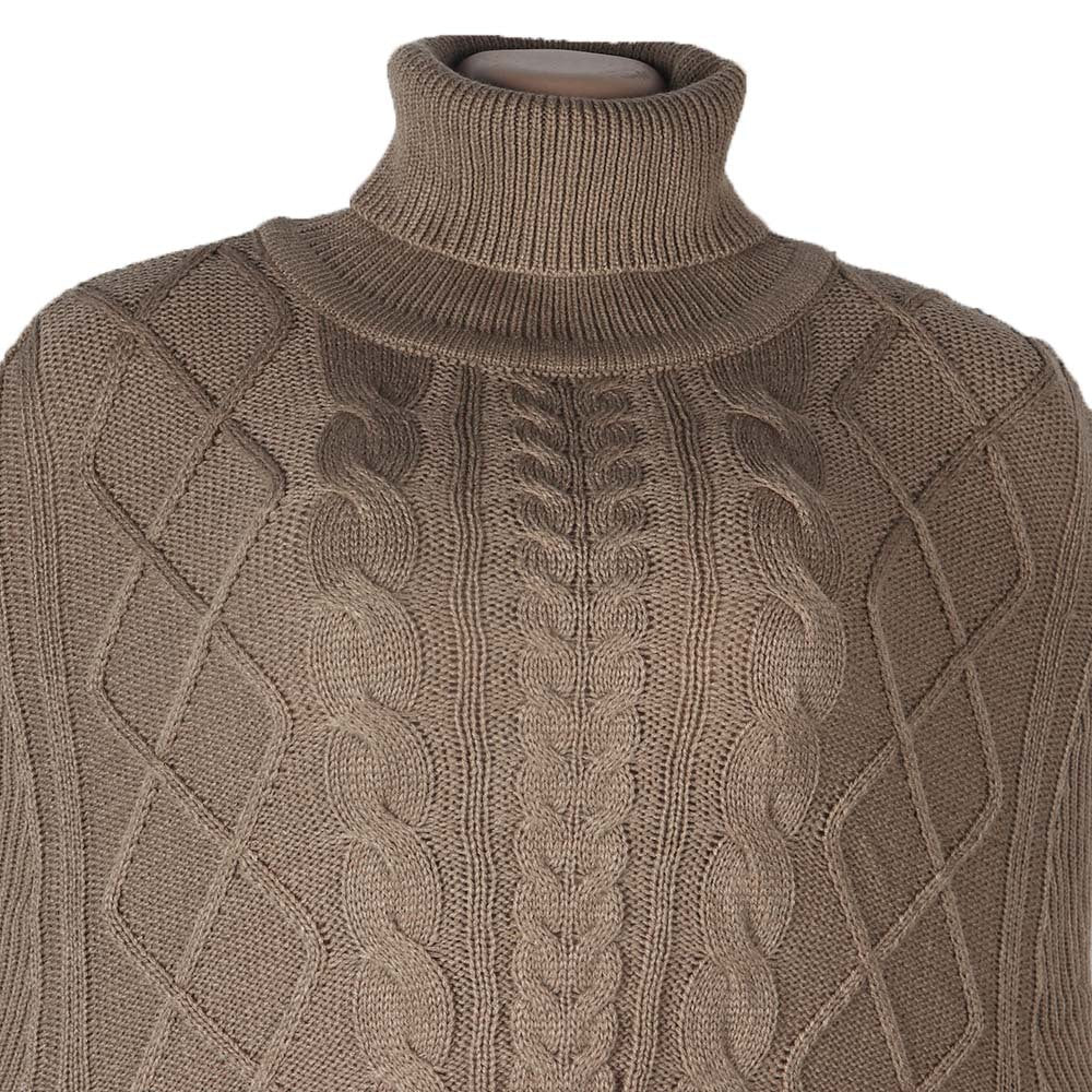 Casual Loose Solid Color Turtleneck Sweater