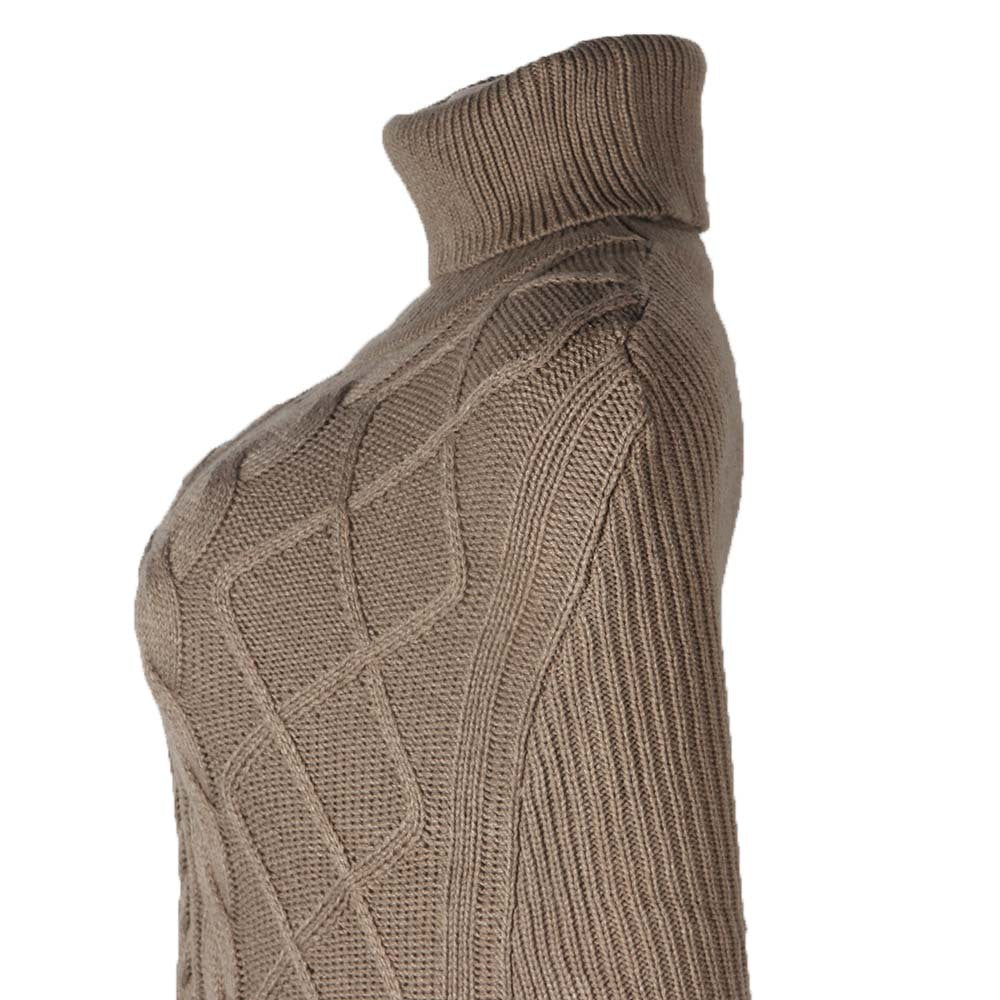 Casual Loose Solid Color Turtleneck Sweater