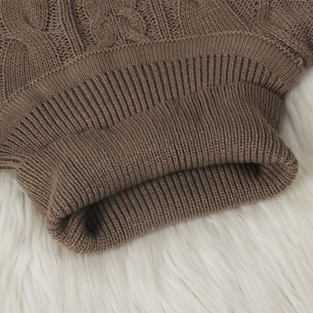 Casual Loose Solid Color Turtleneck Sweater