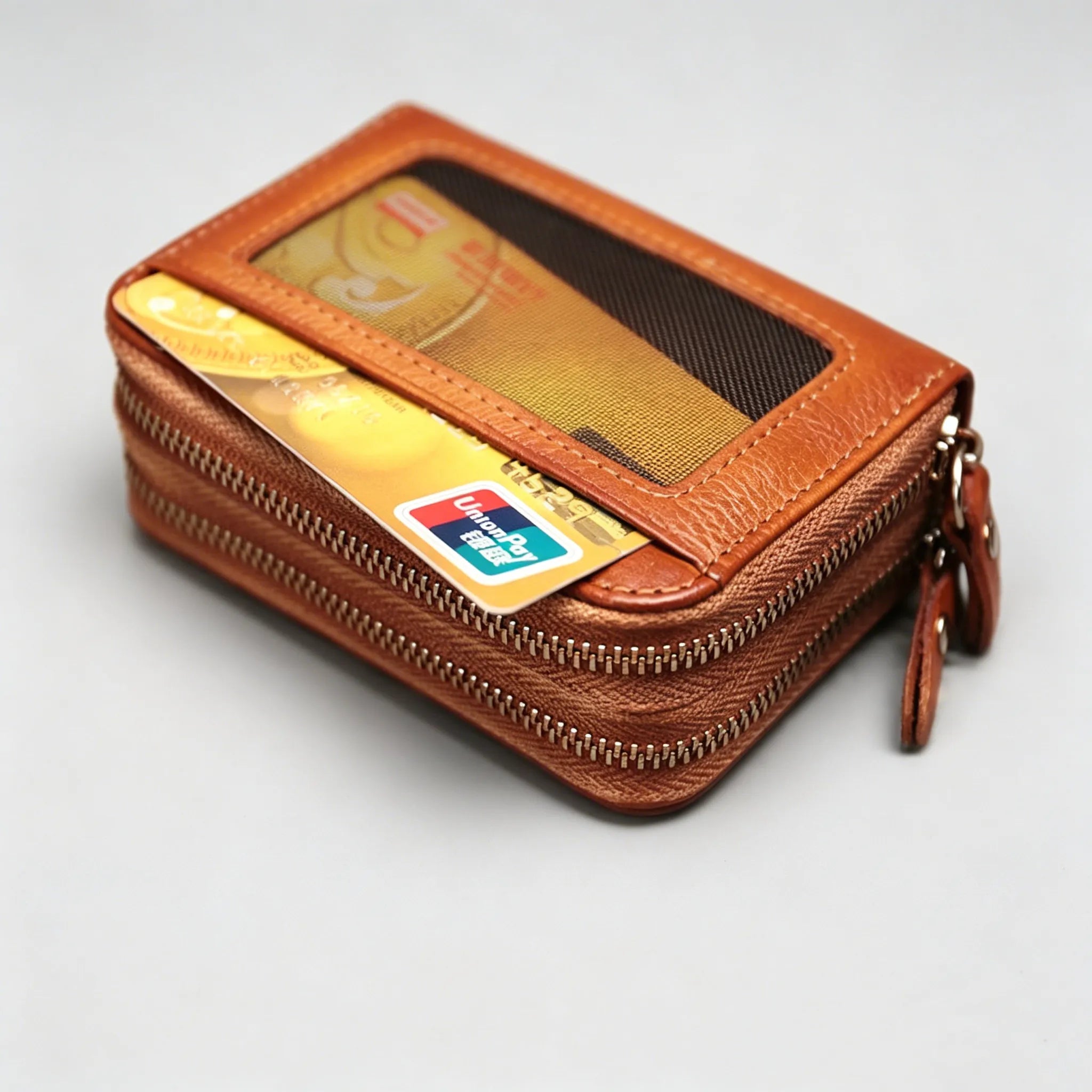 Multi-card Zipper Small Leather Wallet