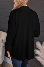 Load image into Gallery viewer, Simle Pockets Textured Roll Tab Sleeve Shirt Jacket
