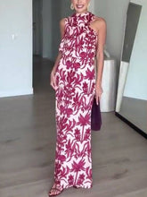 Load image into Gallery viewer, Printed Sleeveless Two-Way Maxi Dress
