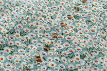 Load image into Gallery viewer, Blue Short Sleeves Floral  Tied Back Mini Dress
