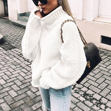 Load image into Gallery viewer, Casual Solid Long Sleeves Turtleneck Sweater
