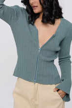 Load image into Gallery viewer, Sexy V-neck Knitted Cardigan Slim Sweater
