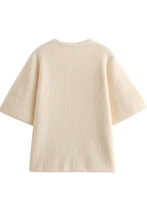 Load image into Gallery viewer, V-neck Cherry Embellished Cardigan Cropped Knitted Sweater
