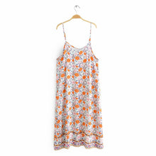 Load image into Gallery viewer, Pink Straps Floral Mini Dress
