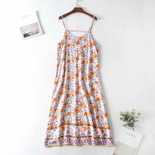 Load image into Gallery viewer, Pink Straps Floral Mini Dress
