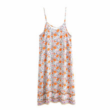 Load image into Gallery viewer, Pink Straps Floral Mini Dress
