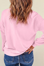 Load image into Gallery viewer, Pink Christmas Nutcracker Sequin Sleeve Sweatshirt
