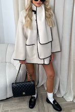 Load image into Gallery viewer, Color Block Pockets Long Sleeves Coat
